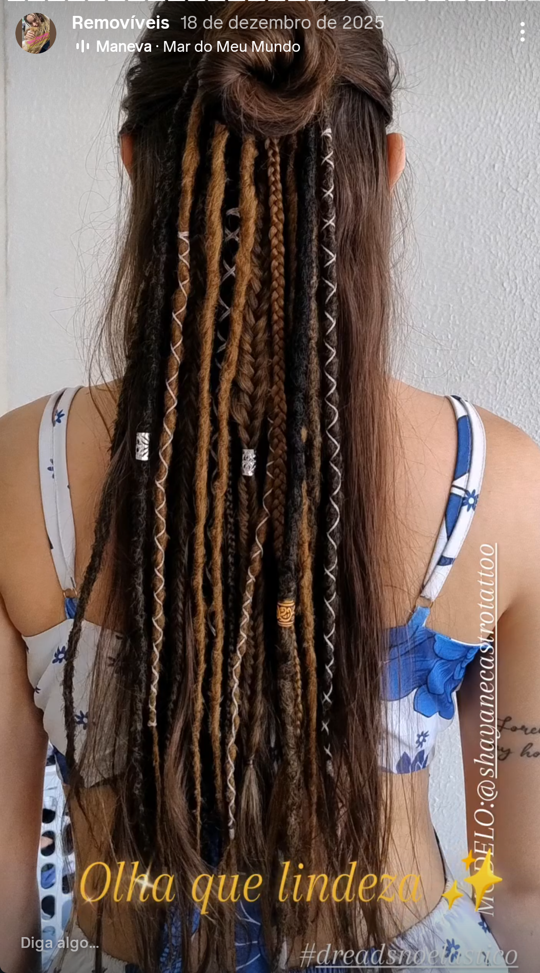 Dreads no elástico