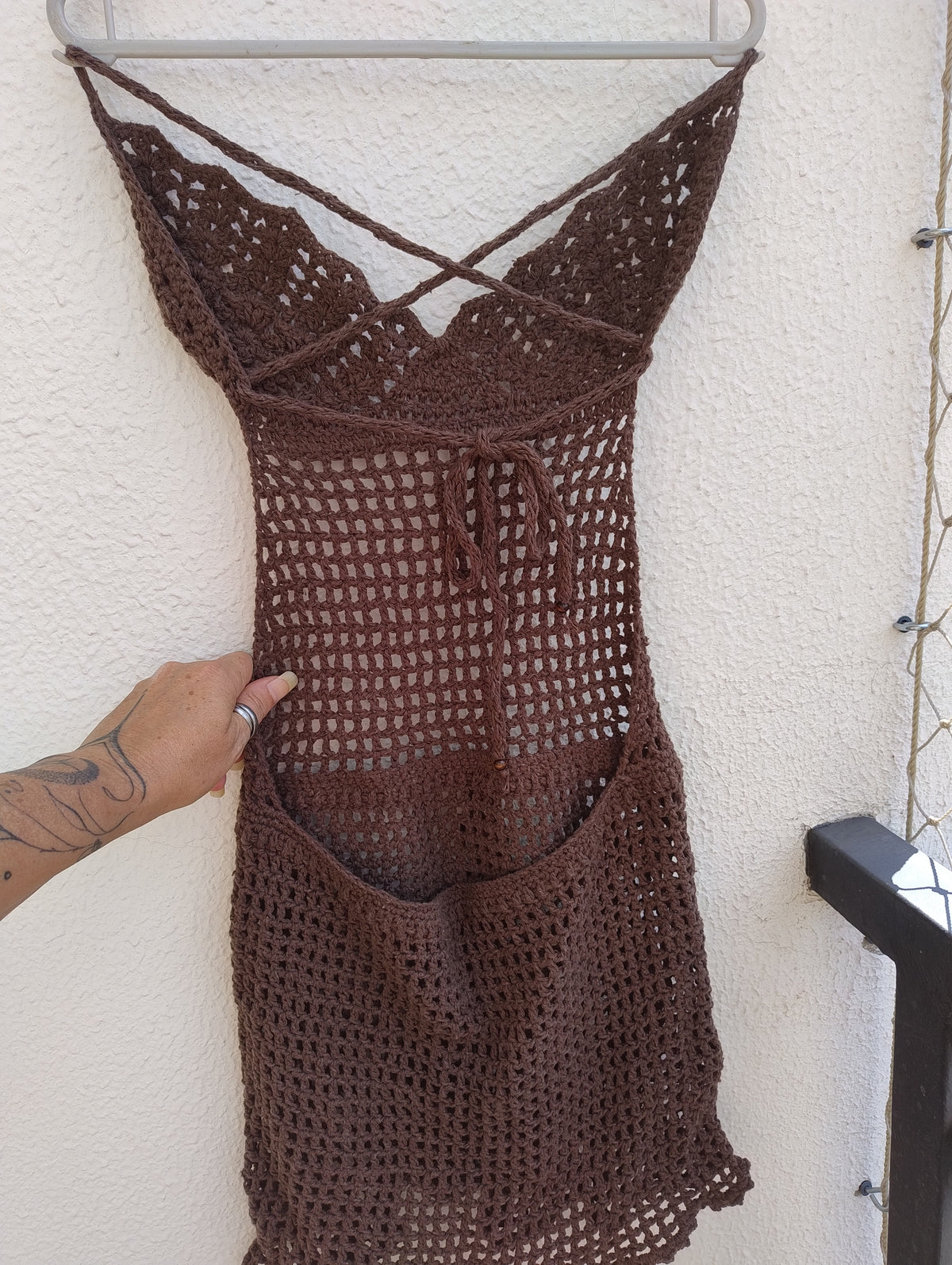 Vestido/saída de praia Sereia 🧜🏼‍♀️ Marrom