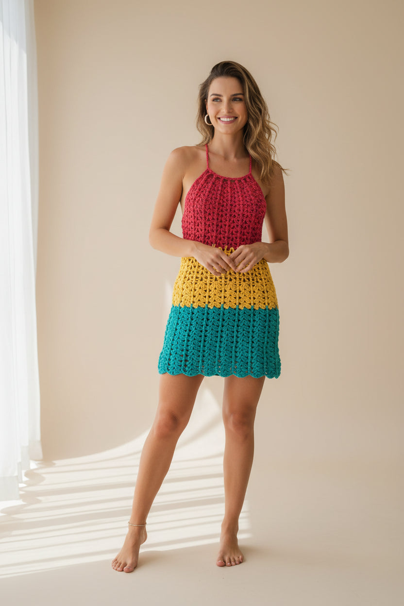 Mini vestido reggae